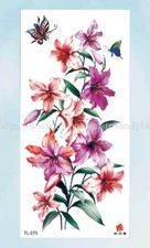 large flower temporary tattoo waterproof tatoo women