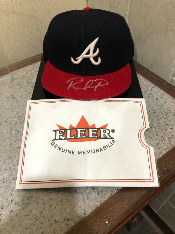 Rafael Furcal Signed Fleer Genuine Memorabilia Hat