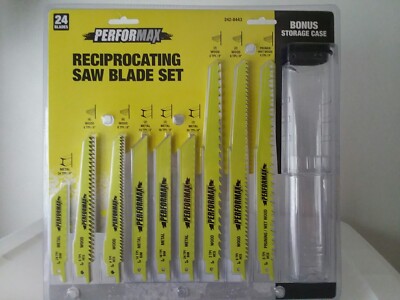 Performax Reciprocating Saw Blade Set 24 Piece