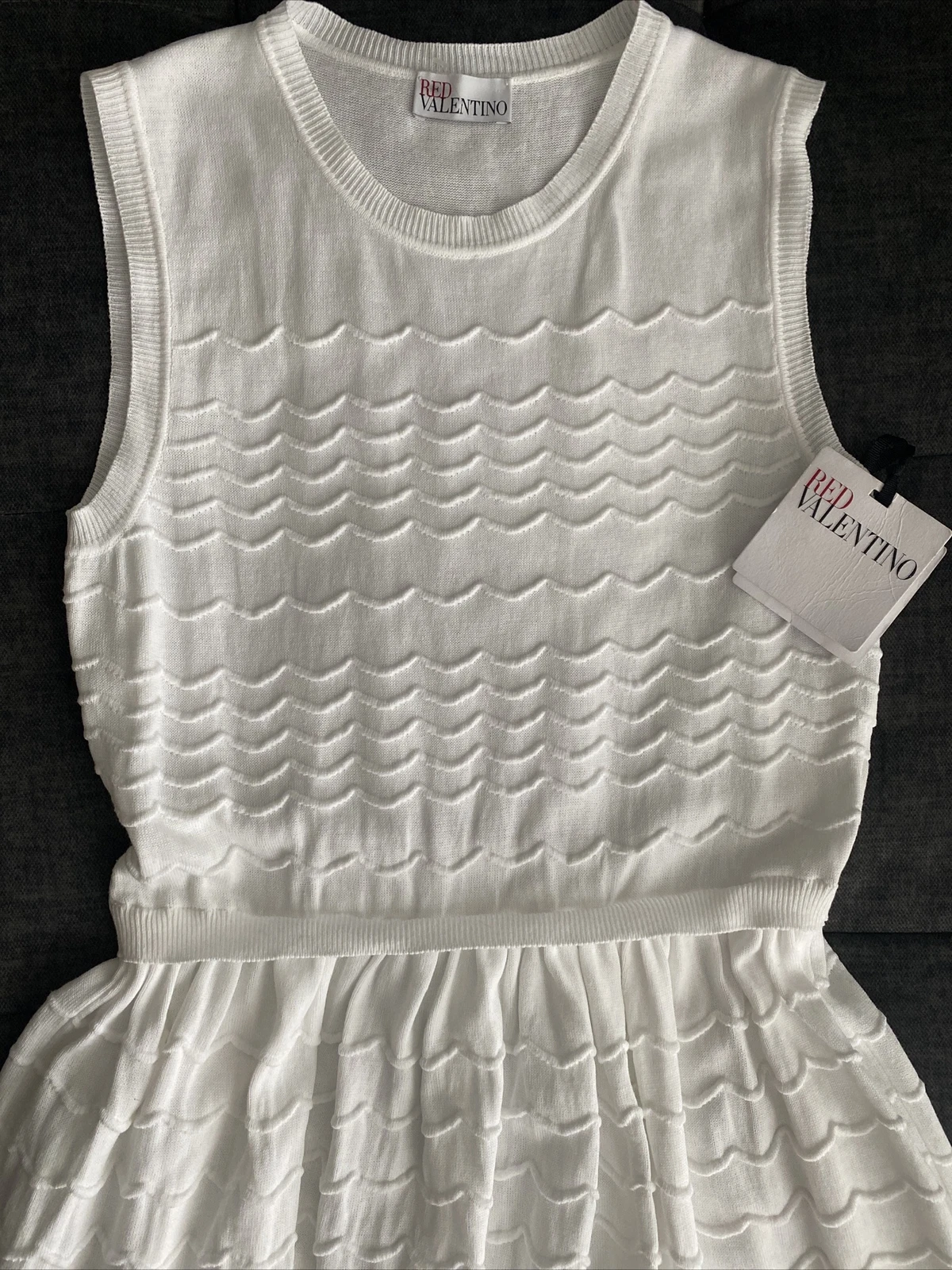 Valentino Abito Rosso Bianco Grande