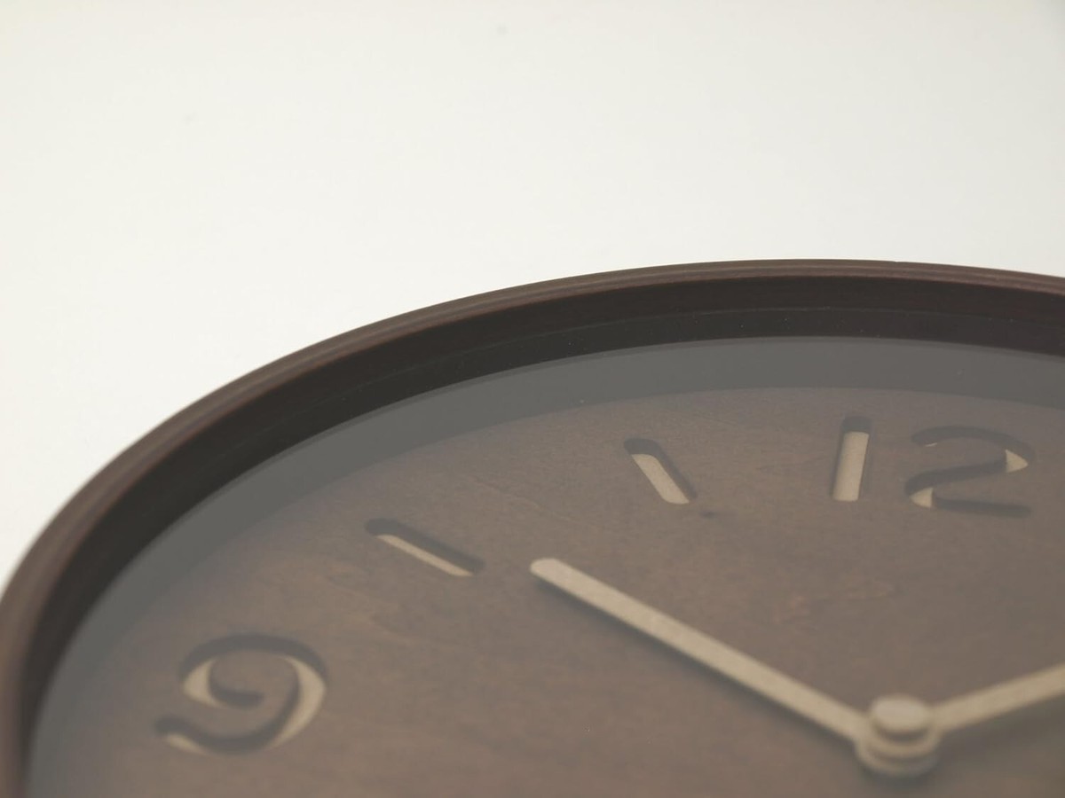 Lemnos Wall Clock LC10-26 BW Analog Brown Color Wood THOMSON Japan