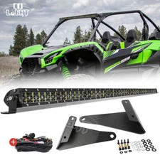For Kawasaki Teryx4 KRX 1000 Roof 42'' Led Light Bar + Mount Bracket Combo Kit