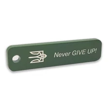 Unique Brutal Mini Keychain, Crafted in Ukraine from Recycled Material