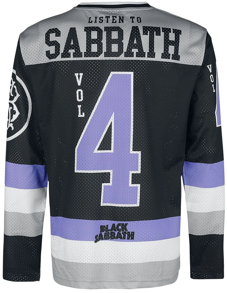 Black Sabbath Satan Heavy Metal Band Men's Mesh Hockey Jersey