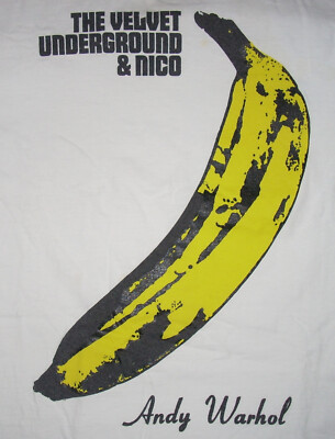 Velvet Underground / Andy Warhol Tシャツ Andy Warhol 'The Velvet Underground & Nico' Original Pop Art