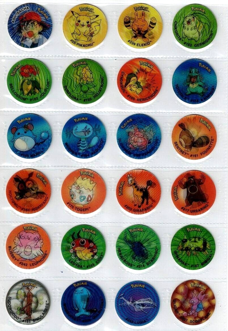 2001 POKEMON KANTO 3D TAZOS Full Set 70/70 Pogs Flippo 2001 POKEMON KANTO 3D TAZOS Full Set 70/70 Pogs Flippo