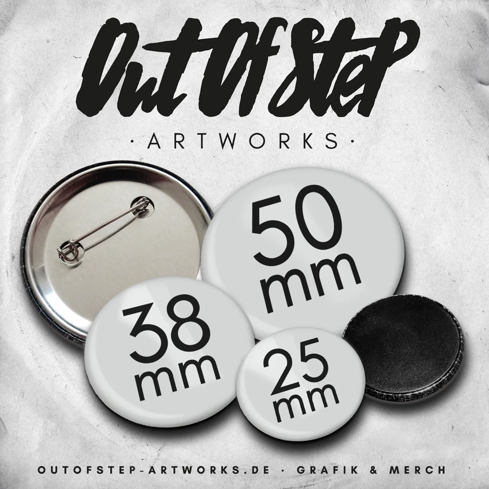 Blindenplakette, Blindenabzeichen, Blindenbutton mit Anstecknadel 38mm Pin Badge - Bild 3 von 3