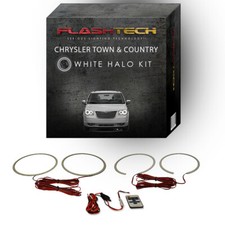 White Led Halo Kit Rf Remote For 2005-2010 Chrysler Town Country Headlights White Led Halo Kit Rf Remote For 2005-2010 Chrysler Town Country Headlights