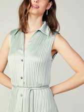 Current Air -Plisse Buttondown Dress - FINAL SALE ITEM