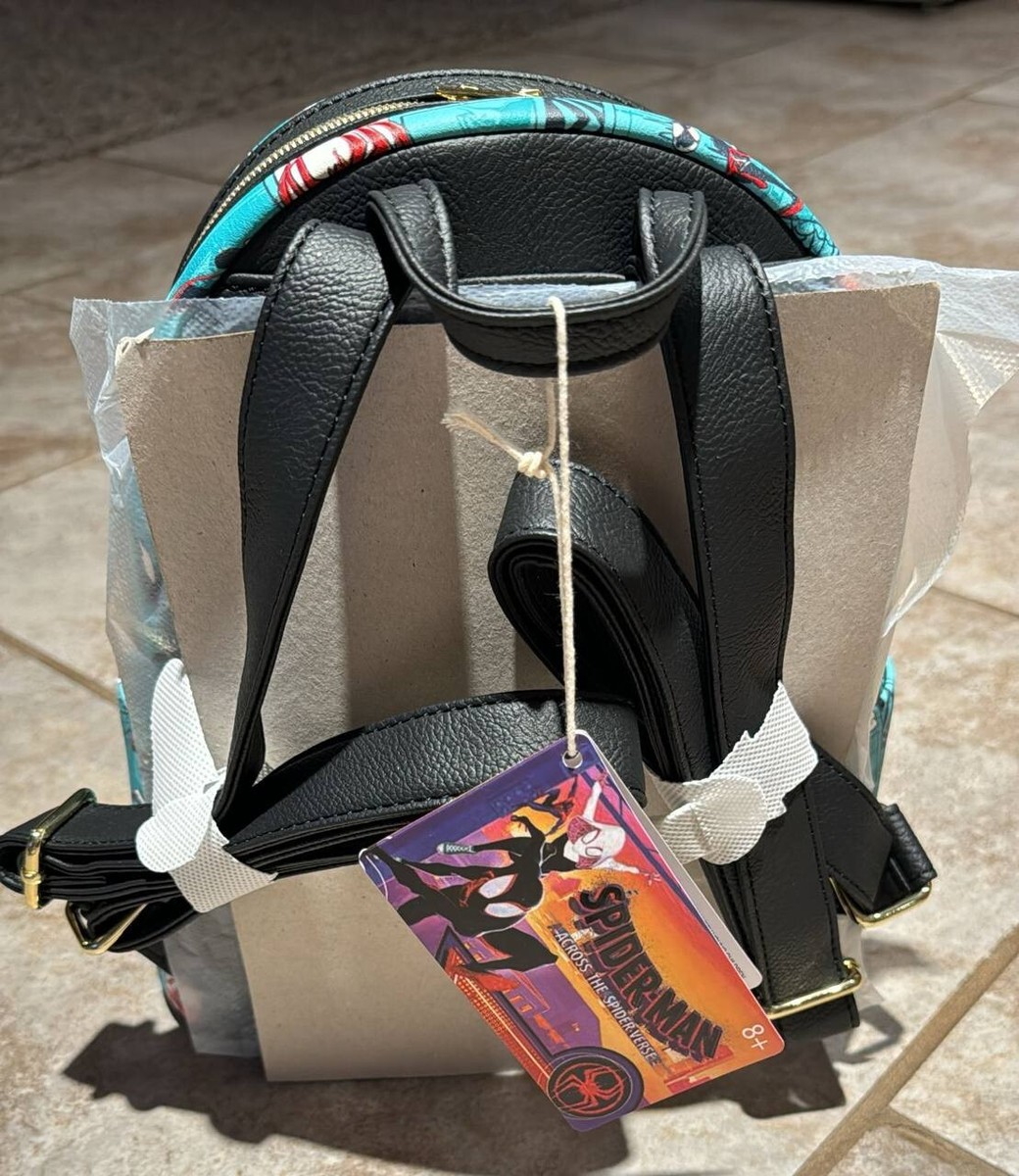 Spider-Man Across the Spider-Verse Mini-Backpack By Loungefly Blue | eBay