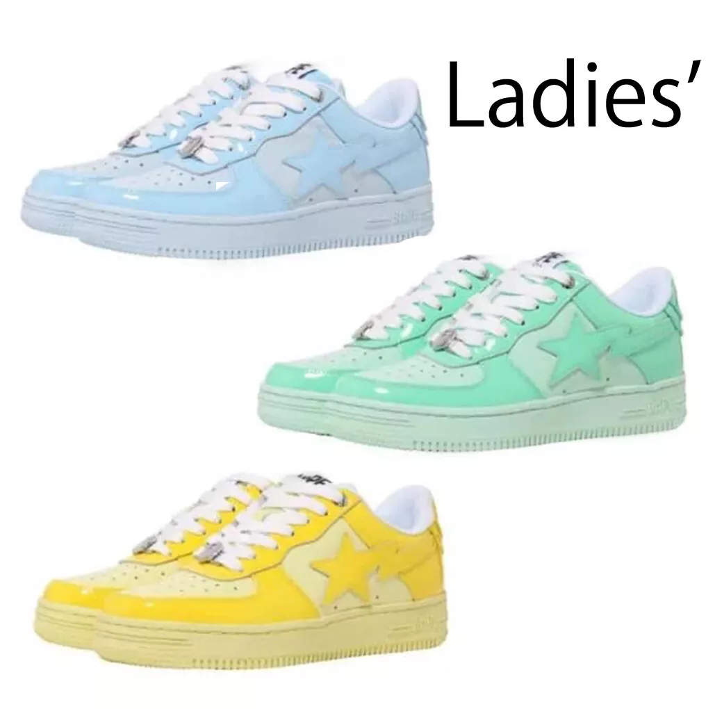 A BATHING APE Ladies' Footwear COLORS BAPE STA 1J30291001 Green / Yellow / Sax