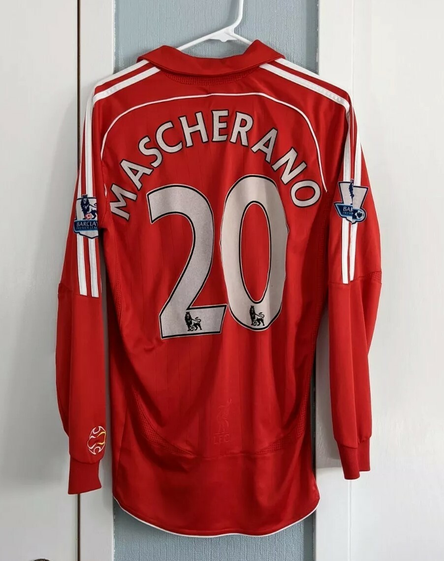 2006/07 Liverpool jersey #20 Mascherano - Size S - Adidas | eBay 2006/07 Liverpool jersey #20 Mascherano - Size S - Adidas | eBay