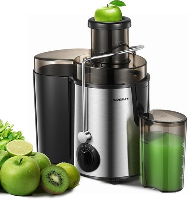 Machine, HOUSNAT Centrifugal Juicer 400 W Motor, 65MM Wide Chute for Whole Fruit