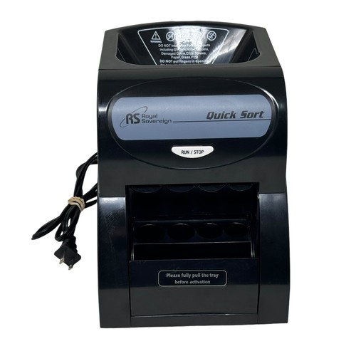 Royal Sovereign Coin Sorting Machine Quick Sort QS1AC Black Sorter eBay