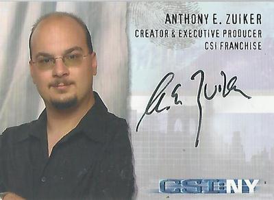 CSI New York - NY-A2 Anthony E Zuiker ''Creator/Producer'' Autogrammkarte