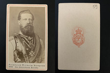 Kronprinz Friedrich Wilhelm Vintage cdv albumen print -Frédéric III, de son no