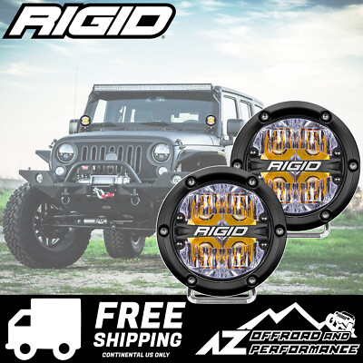 Rigid Industries 360 Serie 4 '' in Rund Weiß LED Licht Leiste Amber Rücklicht