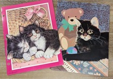 Lot 2 VTG 90'S MEAD Pocket SOPHISTICATS FOLDERS Cats Bushcreek Morgan Creative