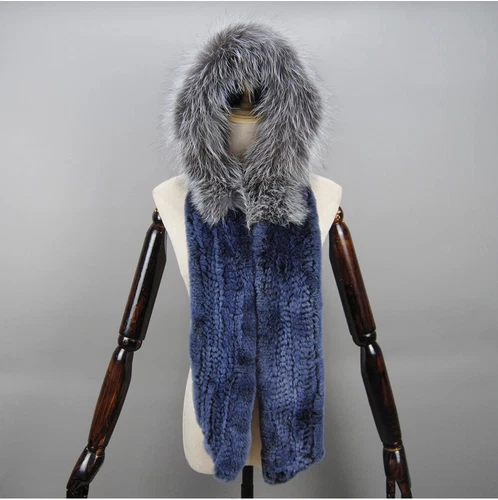 Neu Damen 100% Rex Kaninchenfell Mütze Russische Mütze Uschanka Fuchspelzkragen Schals - Bild 9 von 18