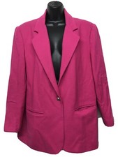 Savannah - Women's 100% Pure Wool Jacket Blazer - Pink - Size 12             B4b