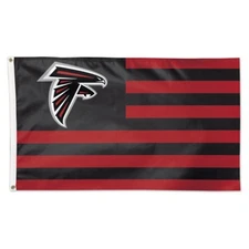 ATLANTA FALCONS AMERICANA 3'X5' DELUXE FLAG BRAND NEW FREE SHIPPING WINCRAFT