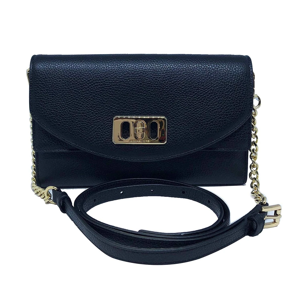 Nwt Michael Kors Leather Karson Wallet Clutch Crossbody Bag in Navy