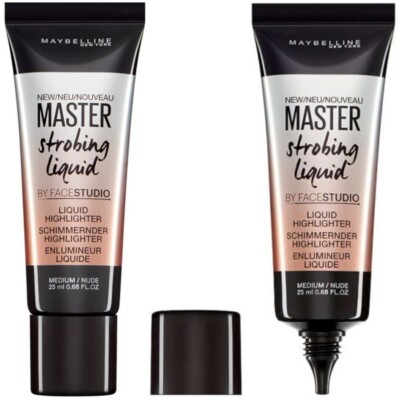 2 x Maybelline Master Strobing Liquid Highlighter - Medium/Nude