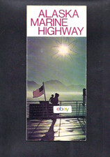 ALASKA MARINE HIGHWAY FERRY SYSTEM 1970'S BROCHURE-FLEET CHART-DESTINATIONS