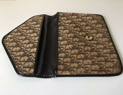 Christian Dior Monogram Trotter Canvas Clutch Bag - Brown - 70