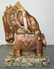 JOSE LUIS CUEVAS BRONZE SCULPTURE " CABALLO DE CIRCO " SIGNED AND NUMBERED