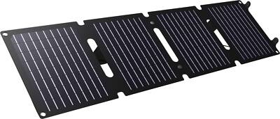 Trust Zuny 40W Tragbares Solarmodul Schwarz Photovoltaik Solarpanel NEU & OVP