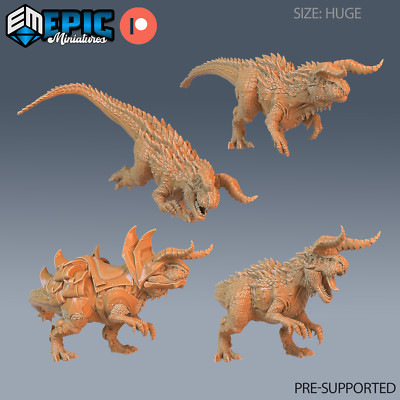 Epic Miniatures Jurassic Encounters Carnotaurus - 28mm scale - Therapod Dinosaur