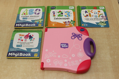 wie neu VTECH MAGIBOOK PINK DEUTSCH interaktives Lernbuch Spiel Spaß ab 2 Jahren