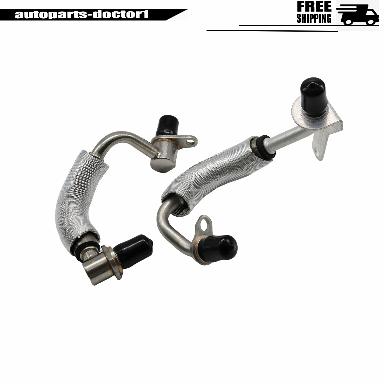 Engine Turbocharger Coolant Hose Set For BMW 320i 328i 11538663516 11538663517