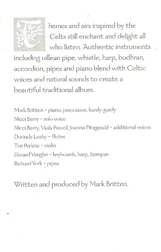MARK BRITTEN CELTIC SPIRIT GLOBAL JOURNEY CASSETTE ALBUM TRADITIONAL CELTIC - Picture 4 of 7