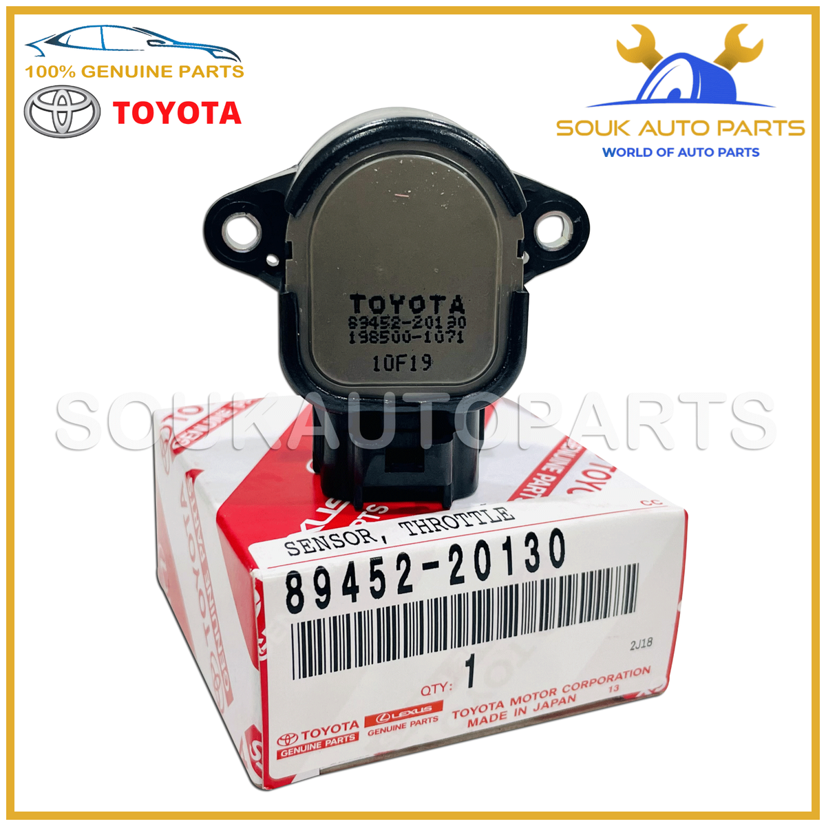 89452-20130 Genuine Toyota SENSOR, THROTTLE POSITION 8945220130