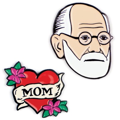 Unemployed Philosophers Guild Enamel Pin Sigmund Freud And
