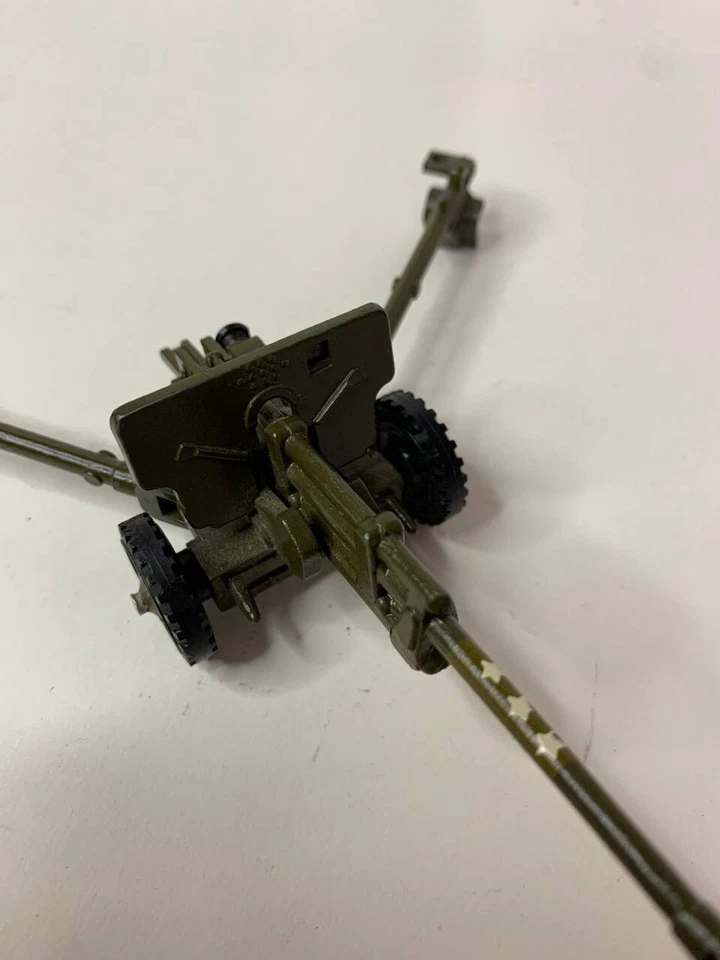 ARTILLERÍA DE JUGUETE DE HOJALATA VINTAGE / CAÑÓN DE METAL MILITAR / PISTOLA - AÑOS 60. URSR Foto 4 de 4