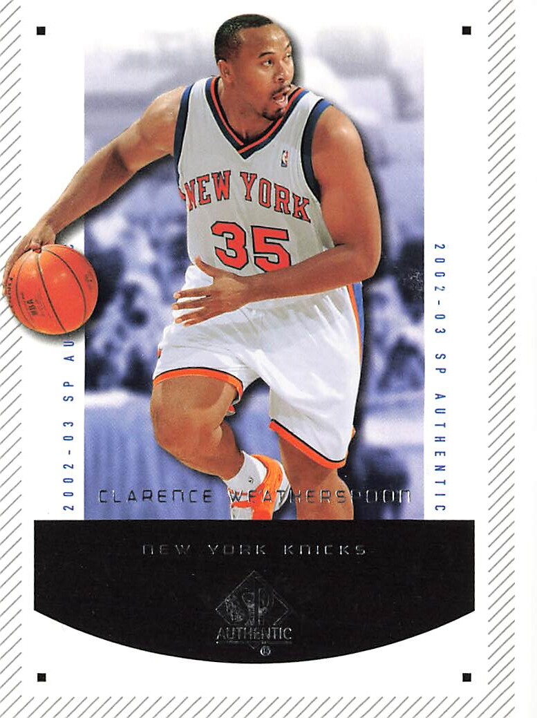2002 SP Authentic #64 Clarence Weatherspoon New York Knicks | eBay