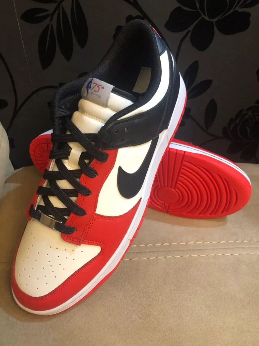 Nike dunk low retro EMB Men's Trainers UK12 75th Anniversary Chicago NEW | eBay UK