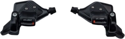 microSHIFT TS71 Thumb Tap Shifter Set, 7-Speed, Triple, Shimano Compatible