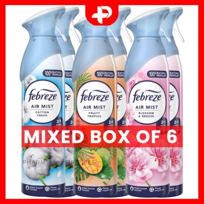 2 x Febreze mattierte Kiefer Luftnebel Spray Gerüche Lufterfrischer Weihnachten 300ml