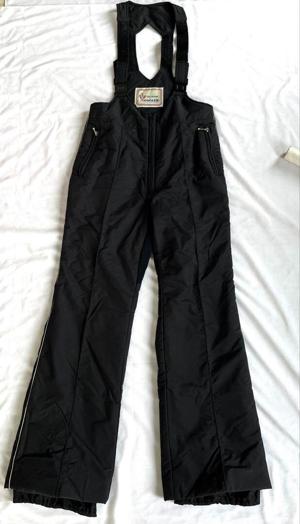 Moncler ASICS Skiwear Size Lady's L Black & White Jacket & Pants