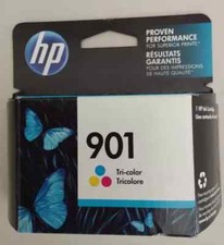 New Genuine HP 901 Tri-Color Ink Cartridge Factory Sealed Exp 08/2020