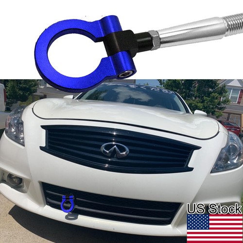 1x Blue JDM Track Racing Tow Hook Ring For Nissan Sentra 370Z GT-R Juke Infiniti