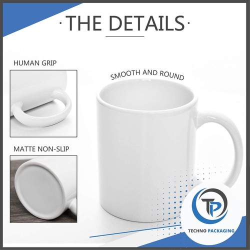 Sublimation Mugs 11oz 36 White Large Handle ORCA Coated Heat Press +Gift Boxes!! - Picture 2 of 12
