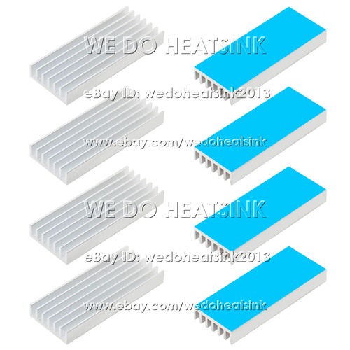 50x20x6mm With or Without Tape Silver WE DO HEATSINK Cooler Radiator Heat Sink - Photo 6/8