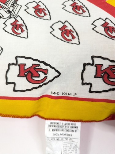 NFL Kansas City Chiefs Pillow 19" NFLP 1996 The Pillow Place USA - Picture 5 of 24