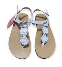 Gymboree Girls Sandals White Floral - Size 3