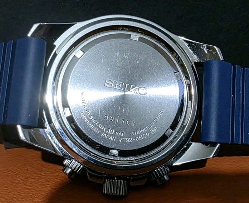 Orologio cronografo Seiko 7t92 ono con scatola originale, manuale e scontrino. - Foto 9 di 10